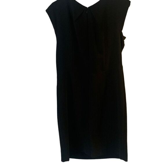 Pre Owned Women’s Tahari Arthur S Levine Cocktail Dinner Dress 12P Classic Black - Picture 8 of 11
